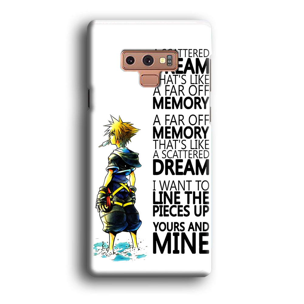 Kingdom Hearts Quote Samsung Galaxy Note 9 Case