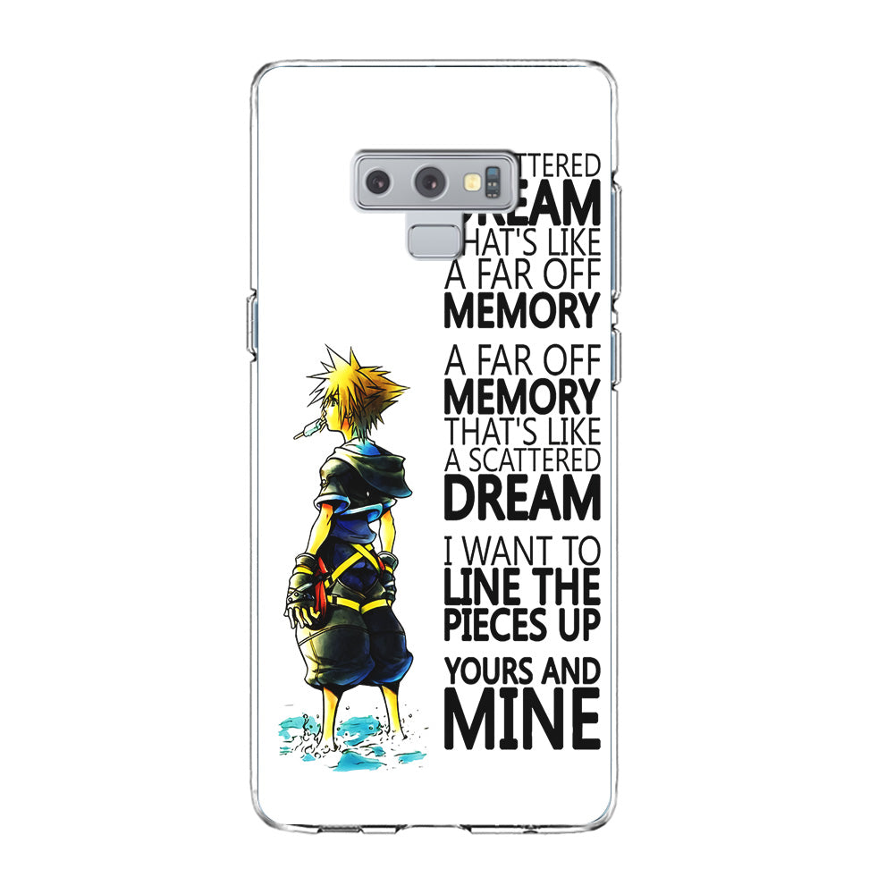 Kingdom Hearts Quote Samsung Galaxy Note 9 Case