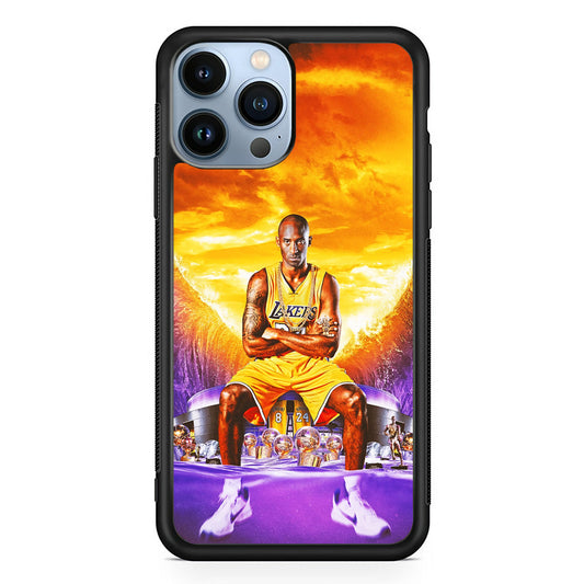 Kobe Bryant Legends Lakers iPhone 14 Pro Case-Phone Case-Rubber Black (2D Case)-Altracase
