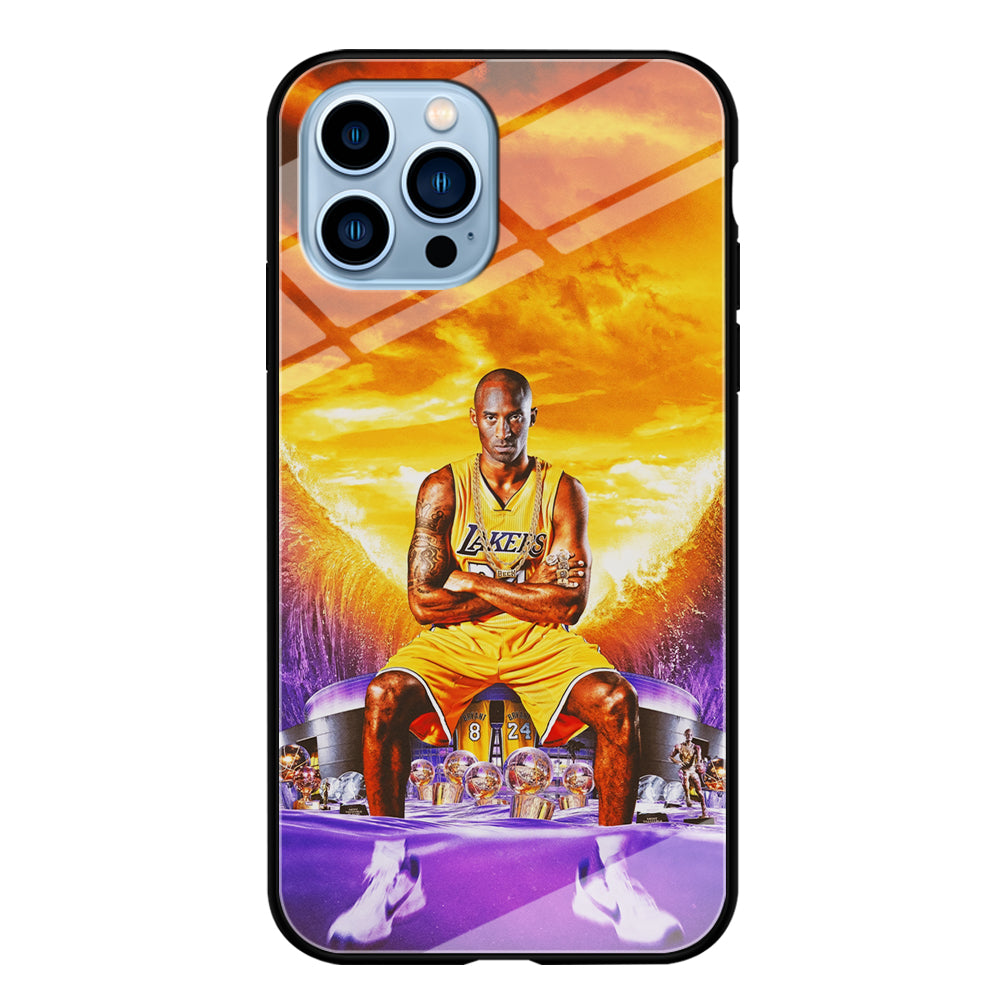 Kobe Bryant Legends Lakers iPhone 14 Pro Case-Phone Case-Tempered Glass Case-Altracase