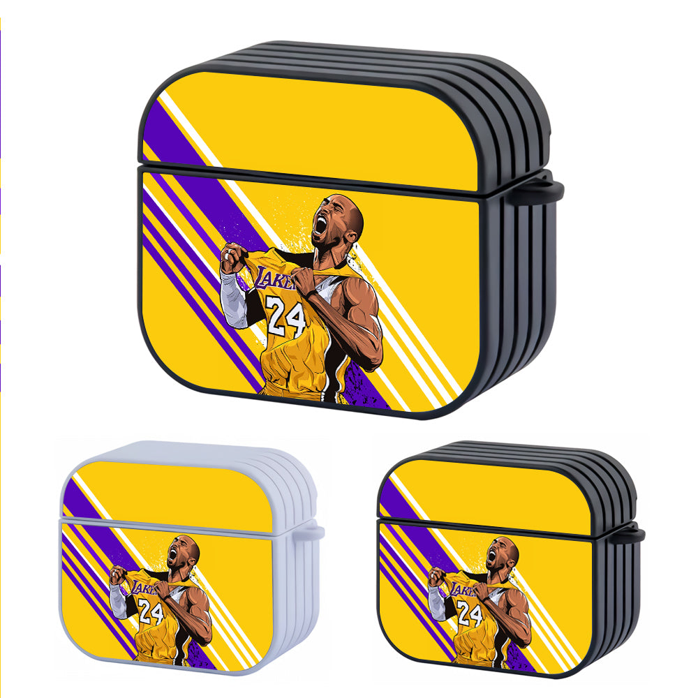 Kobe Bryant NBA Lakers Hard Plastic Case Cover For Apple Airpods 3