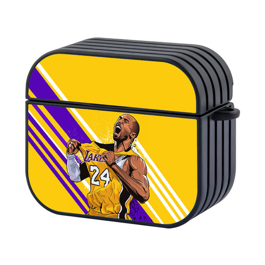 Kobe Bryant NBA Lakers Hard Plastic Case Cover For Apple AirPods 4 - AirPod Case - Altracase