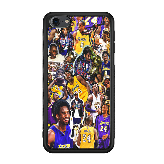 Kobe bryant lakers Collage iPod Touch 6 Case-Phone Case-Rubber White (2D Case)-Altracase