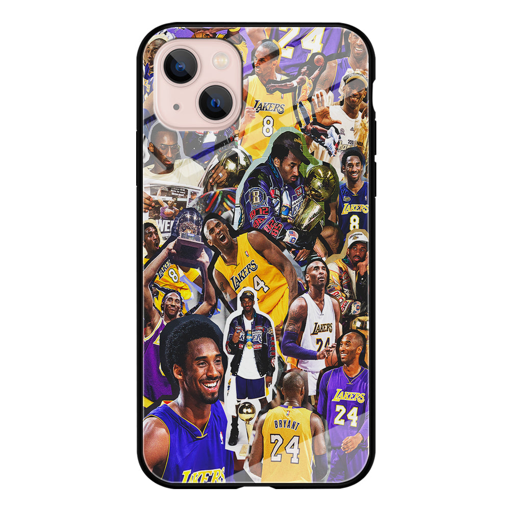 Kobe bryant lakers Collage iPhone 14 Plus Case-Phone Case-Tempered Glass Case-Altracase