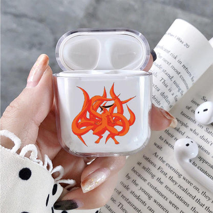 Kurama Naruto Uzumak Hard Plastic Protective Clear Case Cover For Apple Airpods-AirPod Case-Altracase