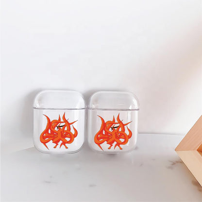 Kurama Naruto Uzumak Hard Plastic Protective Clear Case Cover For Apple Airpods-AirPod Case-Altracase