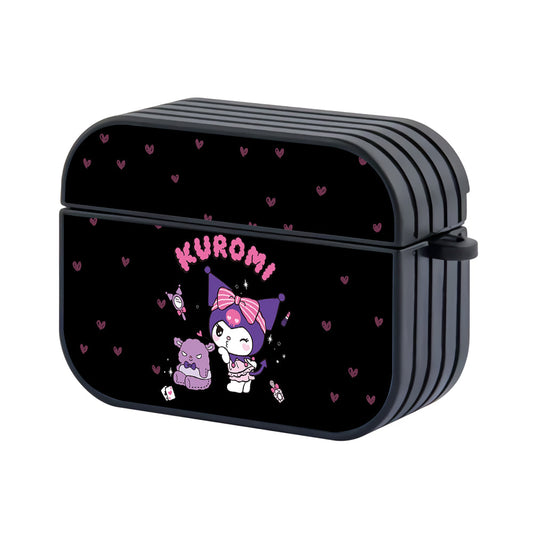 Kuromi Cartoon Love Background Apple AirPods Pro 3 Case-AirPods Pro 3 Case-Altracase