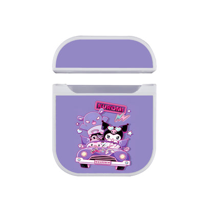 Kuromi Rides a Car Apple AirPods Case-AirPod Case-White-Altracase