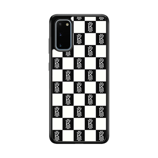 Kyrie Irving Chess Pattern Samsung Galaxy S20 Case-Mobile Phone Case-Rubber Black (2D Case)-Altracase