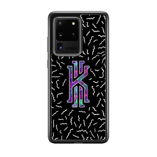 Kyrie Irving Small Striped Pattern Samsung Galaxy S20 Ultra Case-Mobile Phone Case-Rubber Black (2D Case)-Altracase