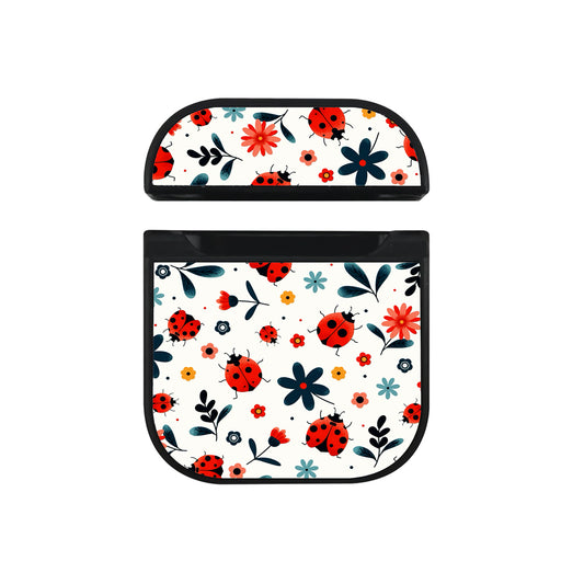 Ladybugs in Floral Garden Design Apple AirPods Case - Altracase