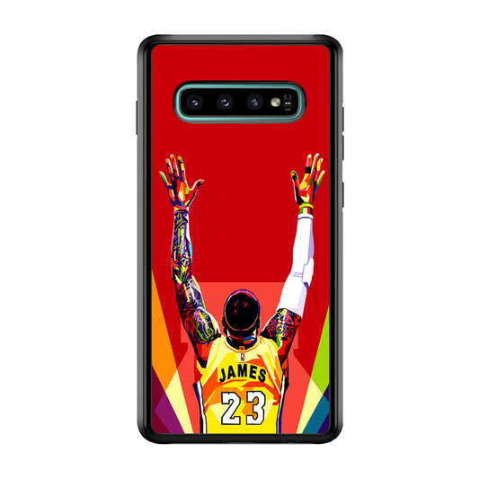 Lebron James Colorful Pop Art Samsung Galaxy S10 Case