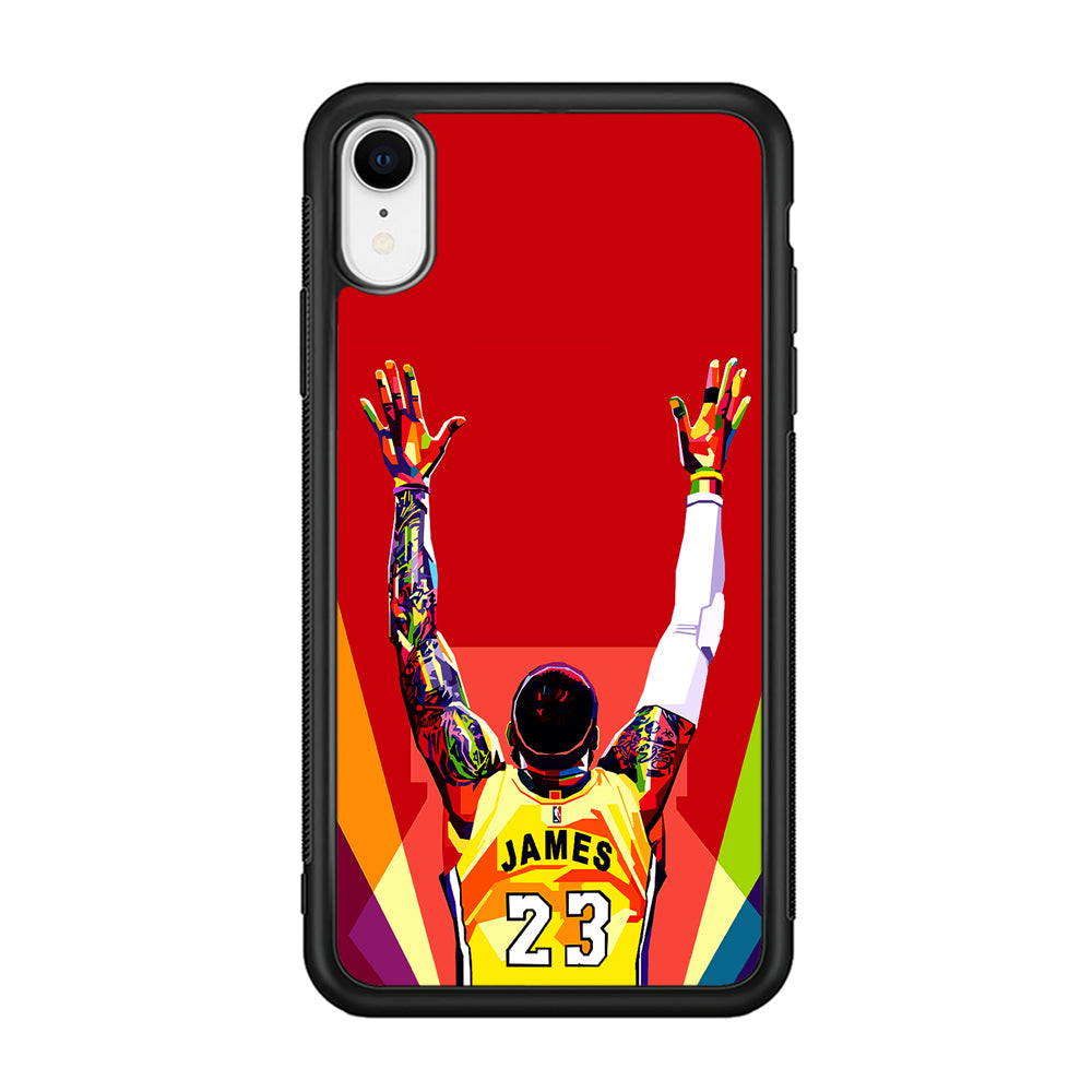 Lebron James Colorful Pop Art iPhone XR Case