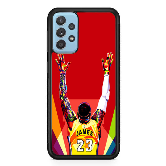 Lebron James Colorful Pop Art Samsung Galaxy A72 Case