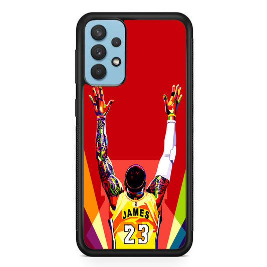 Lebron James Colorful Pop Art Samsung Galaxy A32 Case