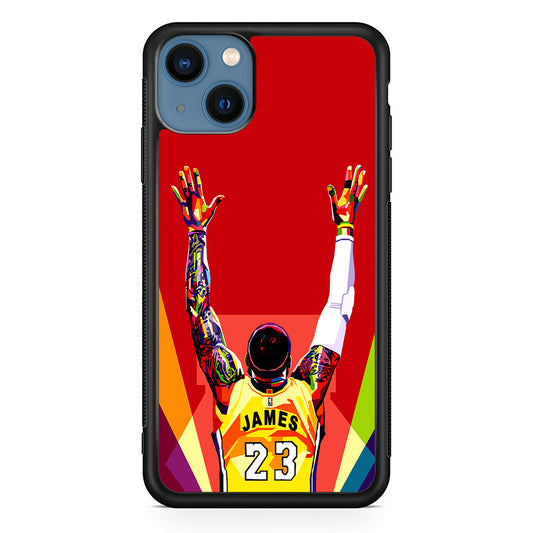 Lebron James Colorful Pop Art iPhone 14 Plus Case