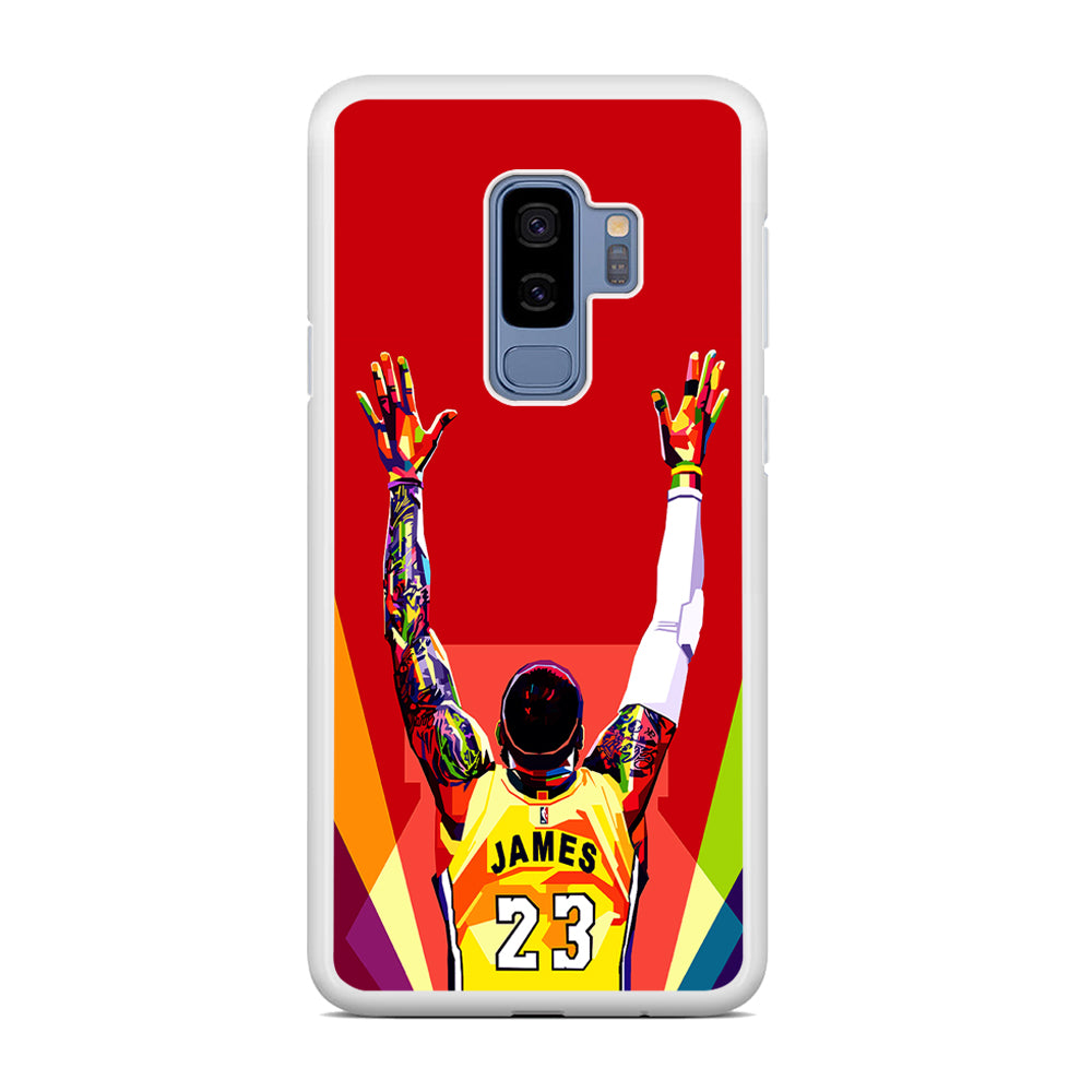 Lebron James Colorful Pop Art Samsung Galaxy S9 Plus Case