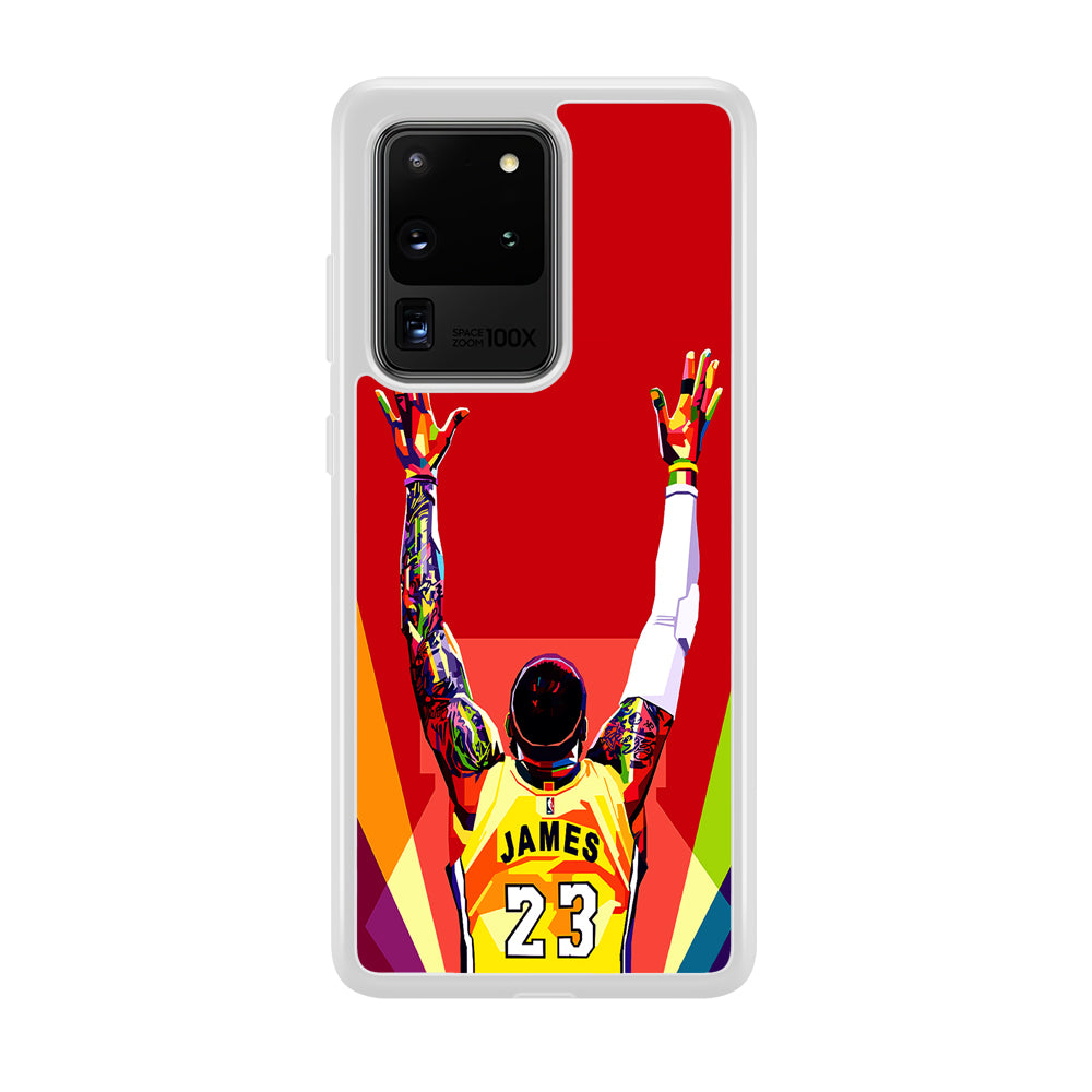 Lebron James Colorful Pop Art Samsung Galaxy S20 Ultra Case