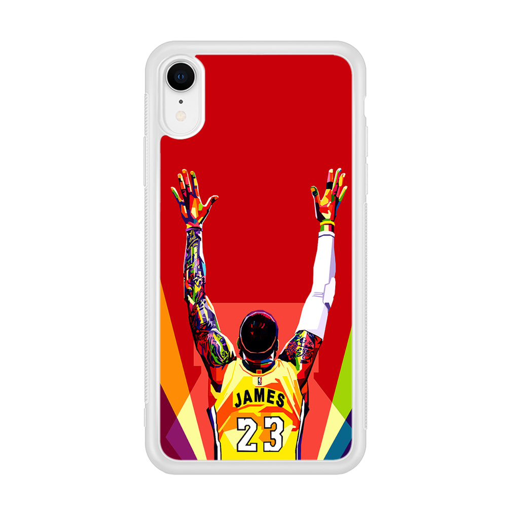 Lebron James Colorful Pop Art iPhone XR Case