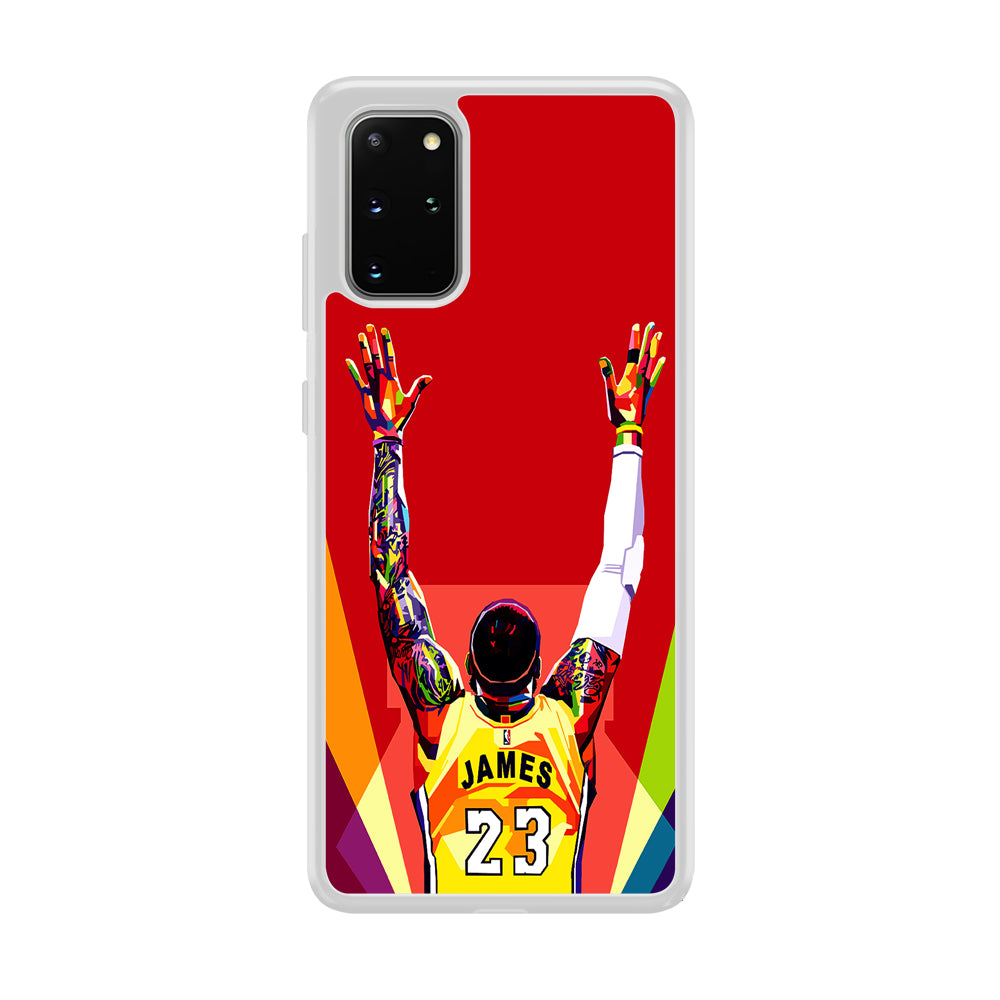 Lebron James Colorful Pop Art Samsung Galaxy S20 Plus Case