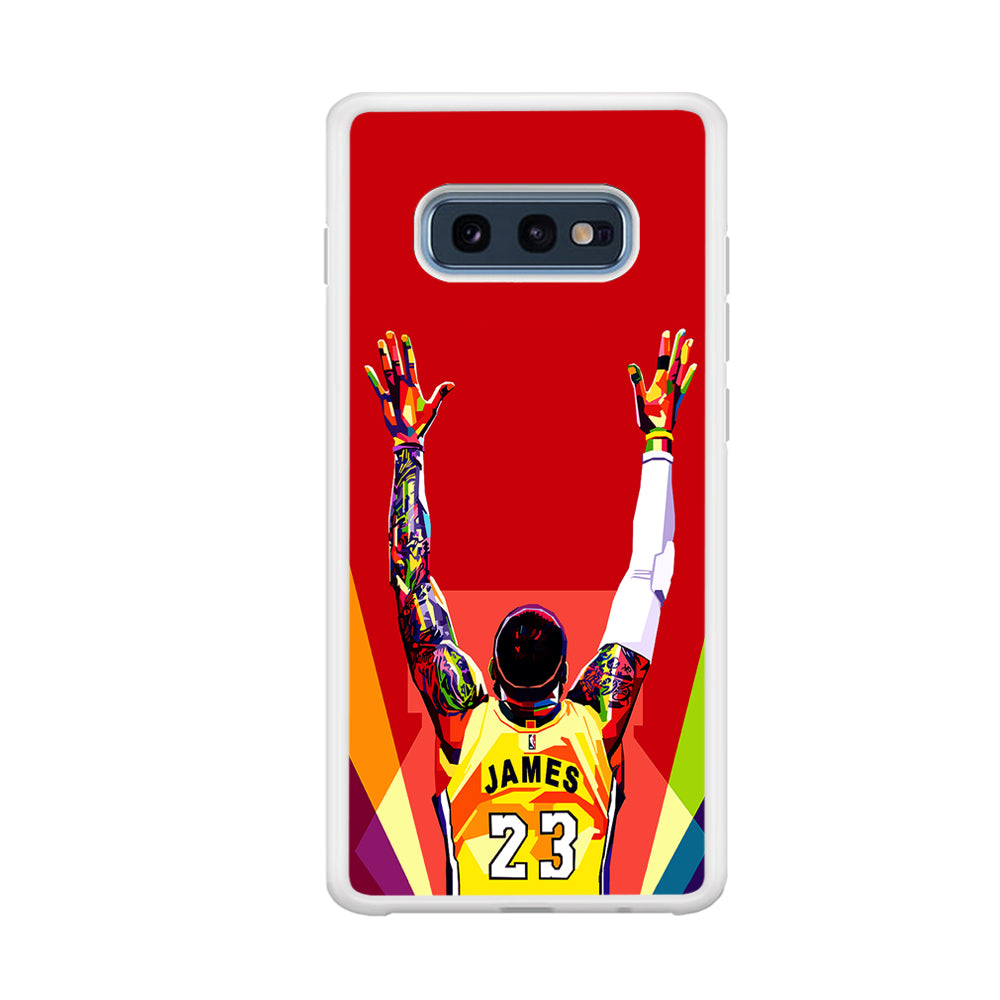 Lebron James Colorful Pop Art Samsung Galaxy S10E Case