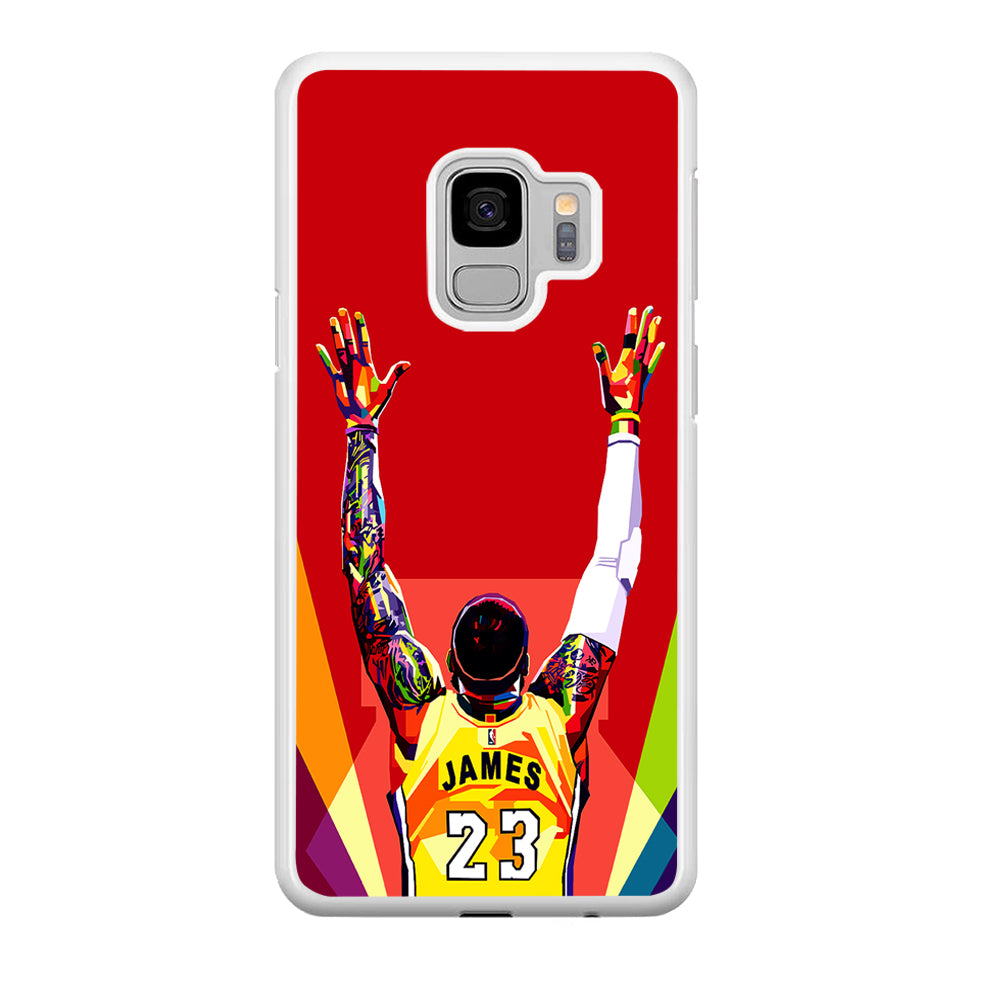 Lebron James Colorful Pop Art Samsung Galaxy S9 Case