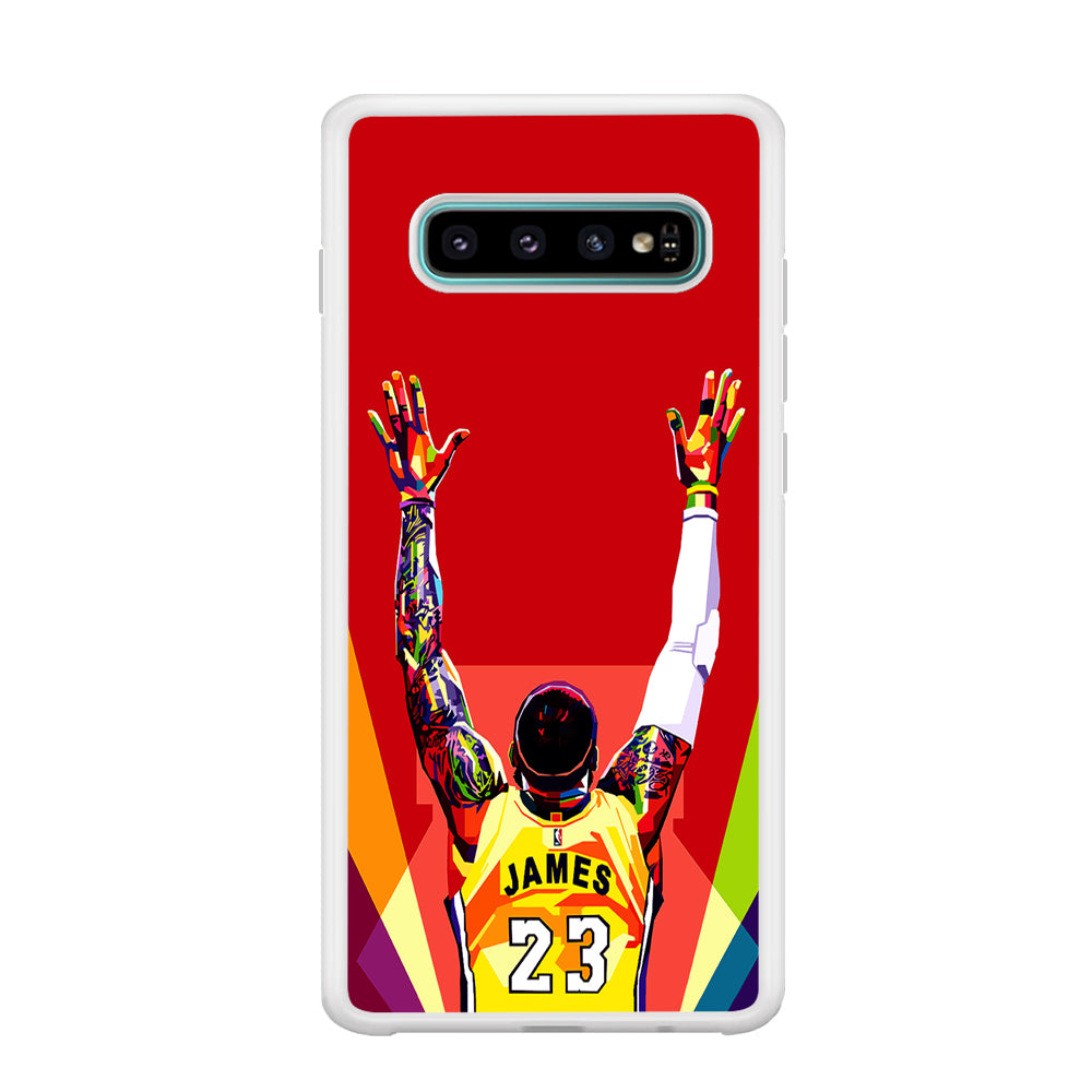 Lebron James Colorful Pop Art Samsung Galaxy S10 Plus Case