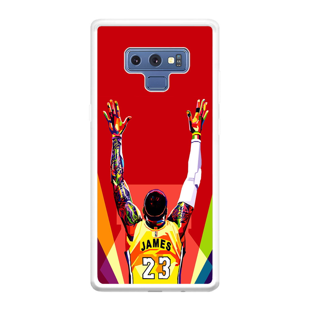 Lebron James Colorful Pop Art Samsung Galaxy Note 9 Case