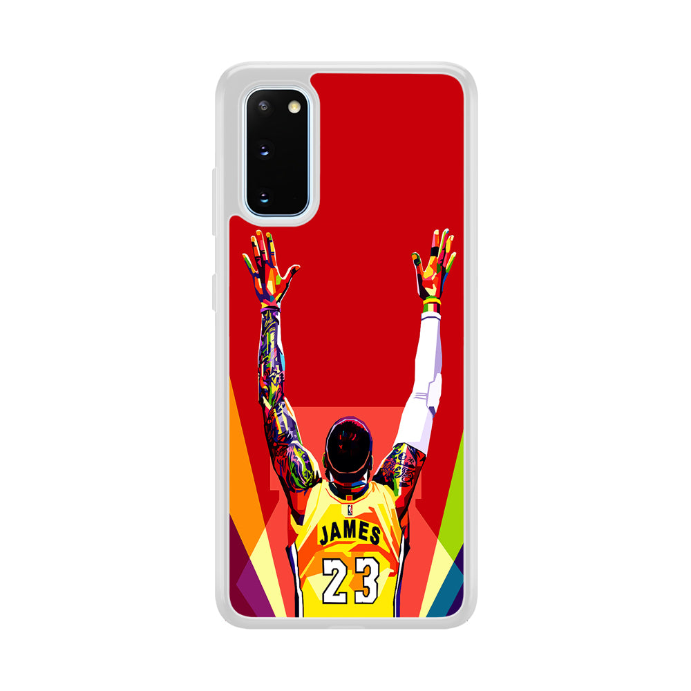 Lebron James Colorful Pop Art Samsung Galaxy S20 Case