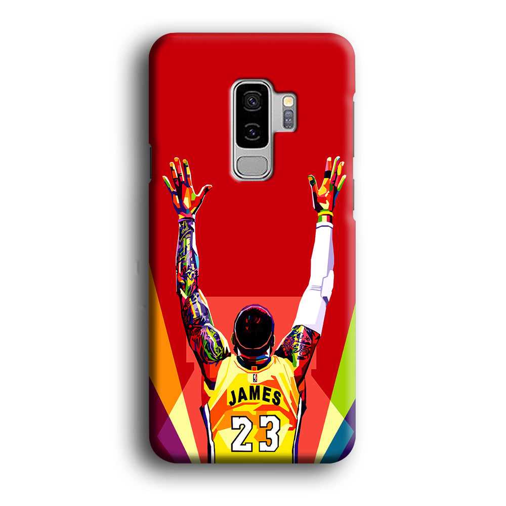 Lebron James Colorful Pop Art Samsung Galaxy S9 Plus Case