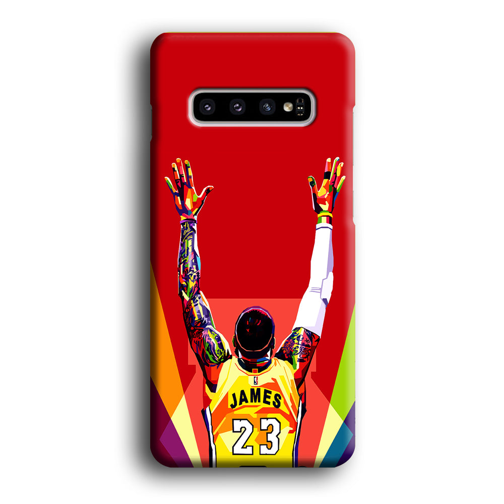 Lebron James Colorful Pop Art Samsung Galaxy S10 Plus Case