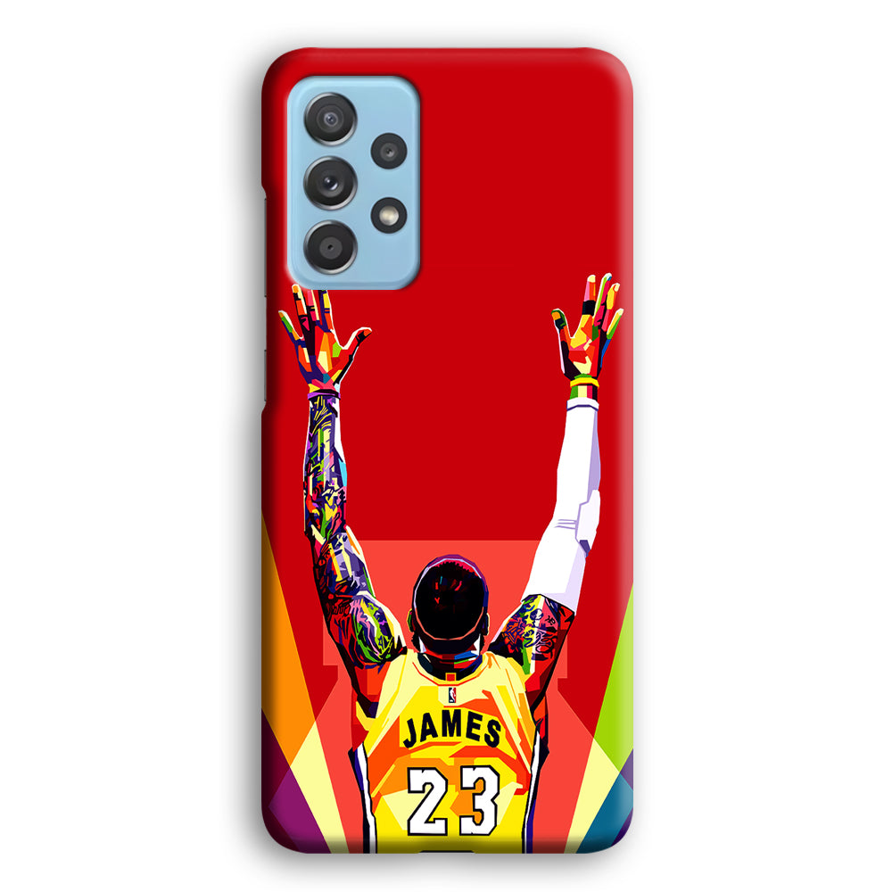 Lebron James Colorful Pop Art Samsung Galaxy A52 Case