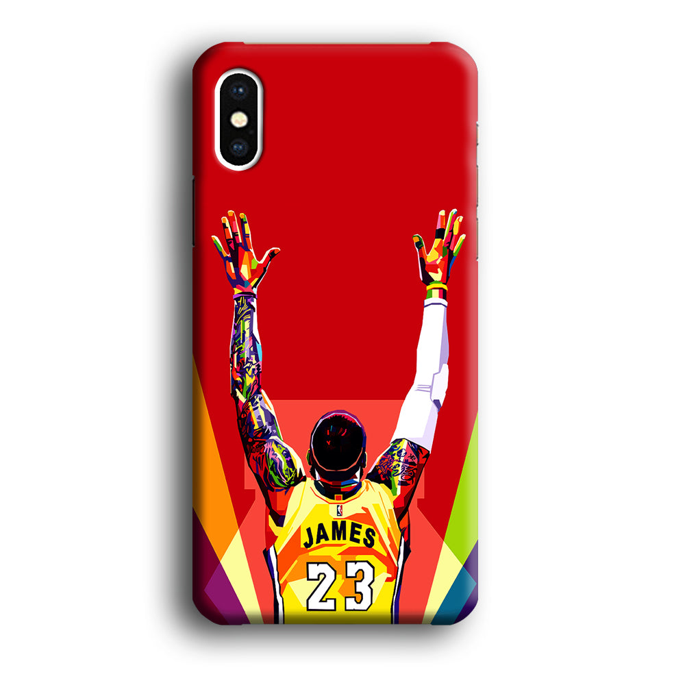 Lebron James Colorful Pop Art iPhone X Case