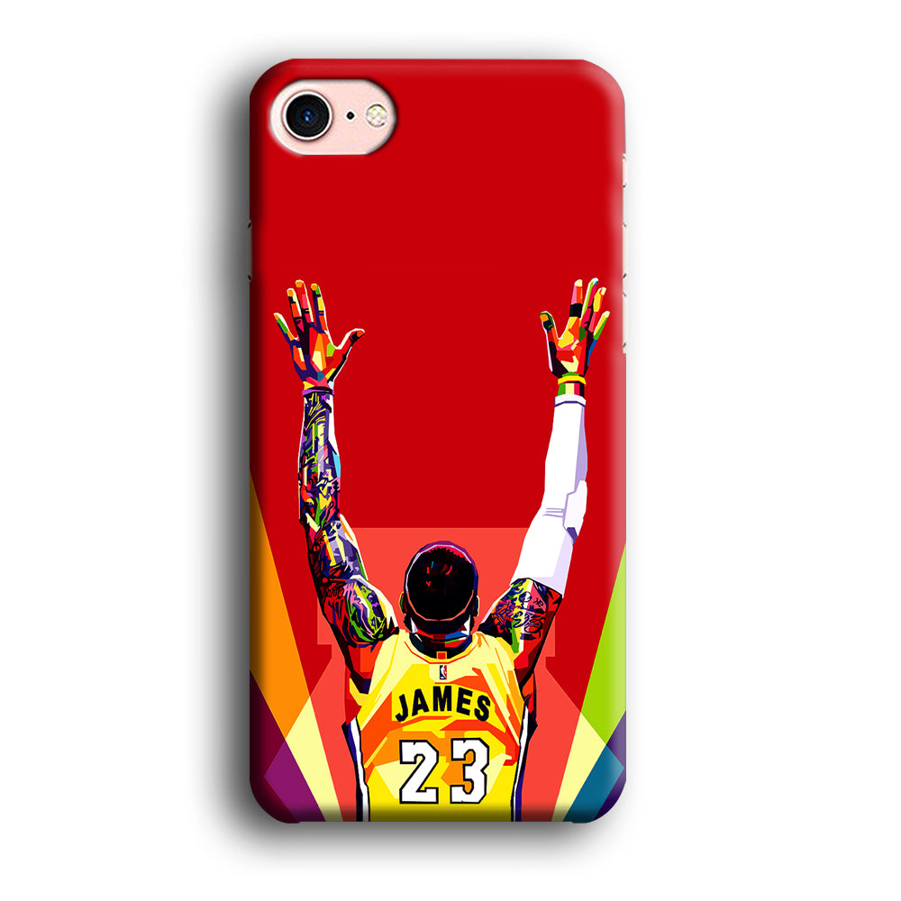 Lebron James Colorful Pop Art iPhone SE 2020 Case