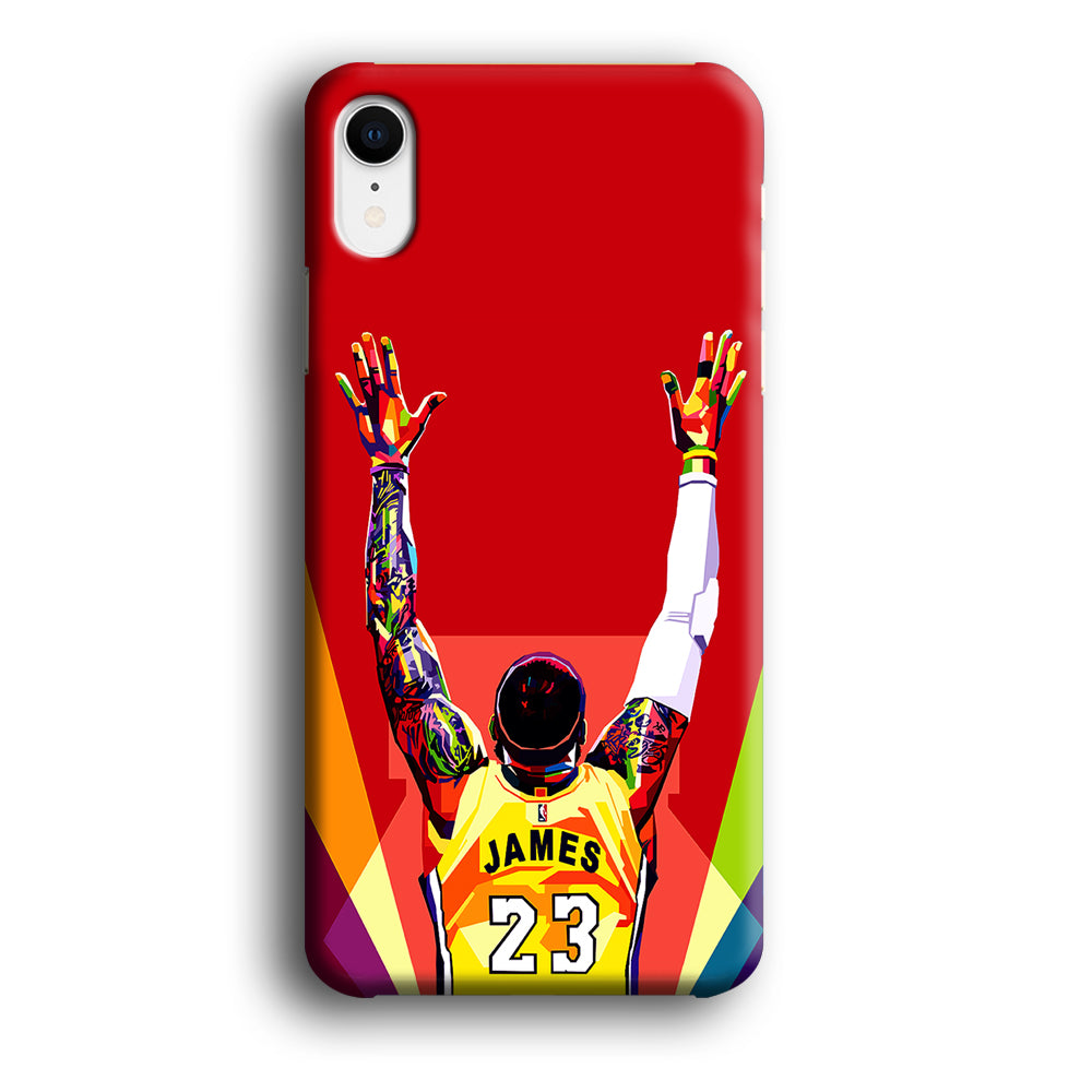 Lebron James Colorful Pop Art iPhone XR Case