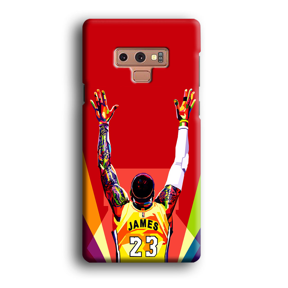 Lebron James Colorful Pop Art Samsung Galaxy Note 9 Case