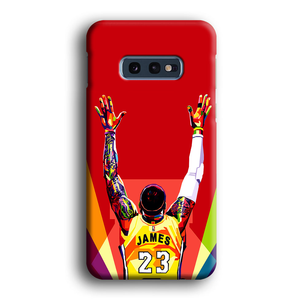 Lebron James Colorful Pop Art Samsung Galaxy S10E Case