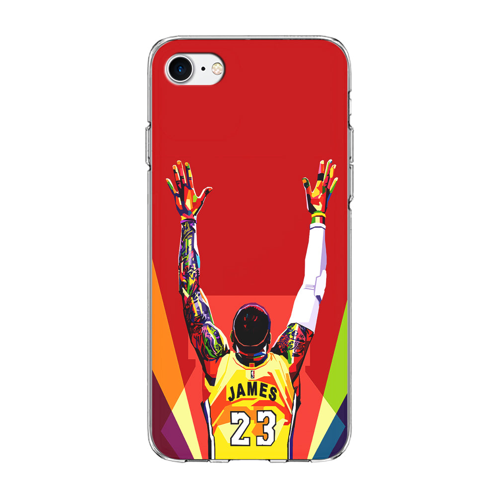 Lebron James Colorful Pop Art iPhone SE 2020 Case