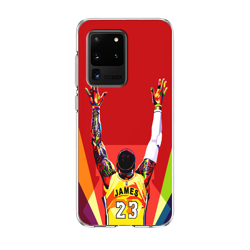 Lebron James Colorful Pop Art Samsung Galaxy S20 Ultra Case