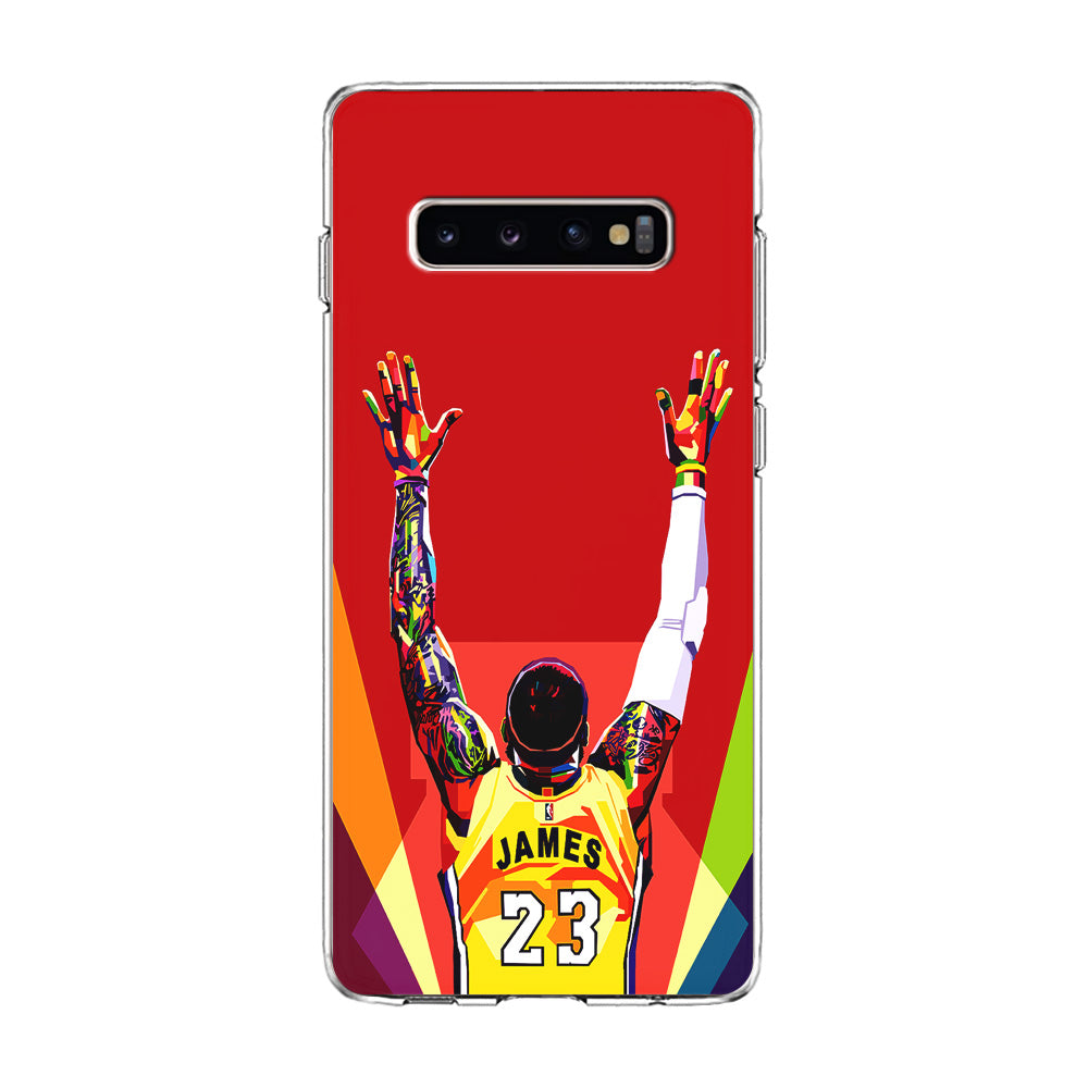 Lebron James Colorful Pop Art Samsung Galaxy S10 Plus Case