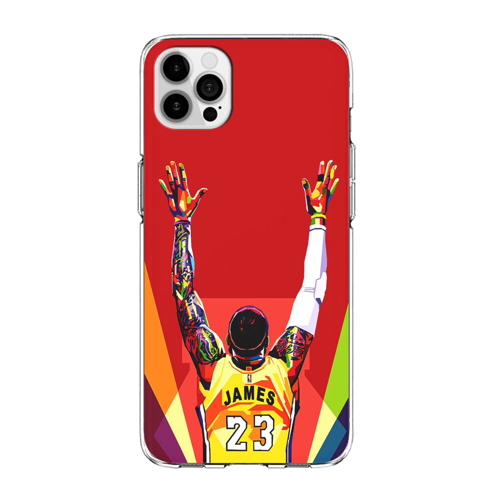 Lebron James Colorful Pop Art iPhone 14 Pro Max Case