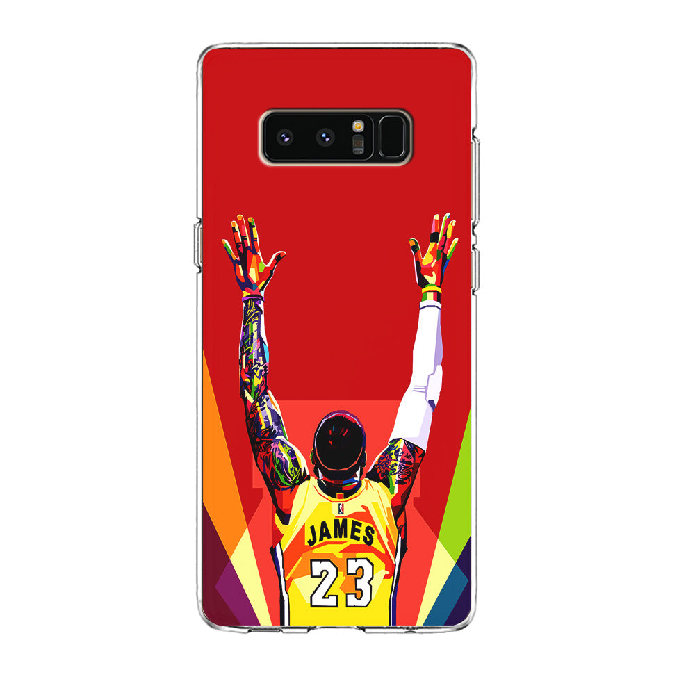 Lebron James Colorful Pop Art Samsung Galaxy Note 8 Case