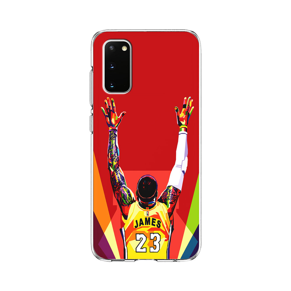 Lebron James Colorful Pop Art Samsung Galaxy S20 Case