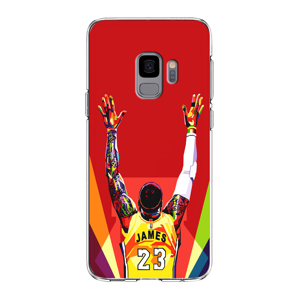 Lebron James Colorful Pop Art Samsung Galaxy S9 Case