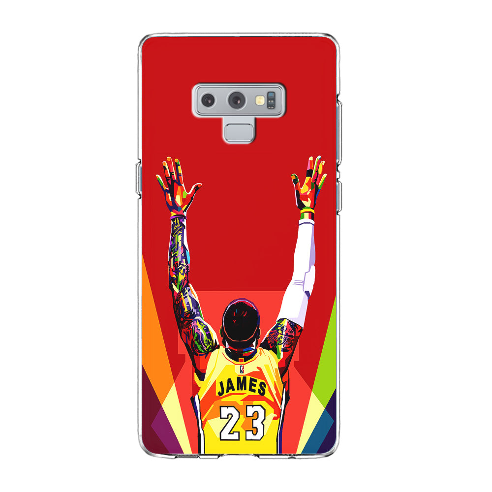 Lebron James Colorful Pop Art Samsung Galaxy Note 9 Case