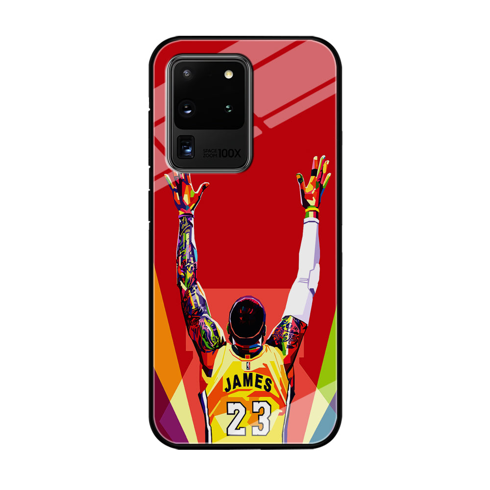 Lebron James Colorful Pop Art Samsung Galaxy S21 Ultra Case