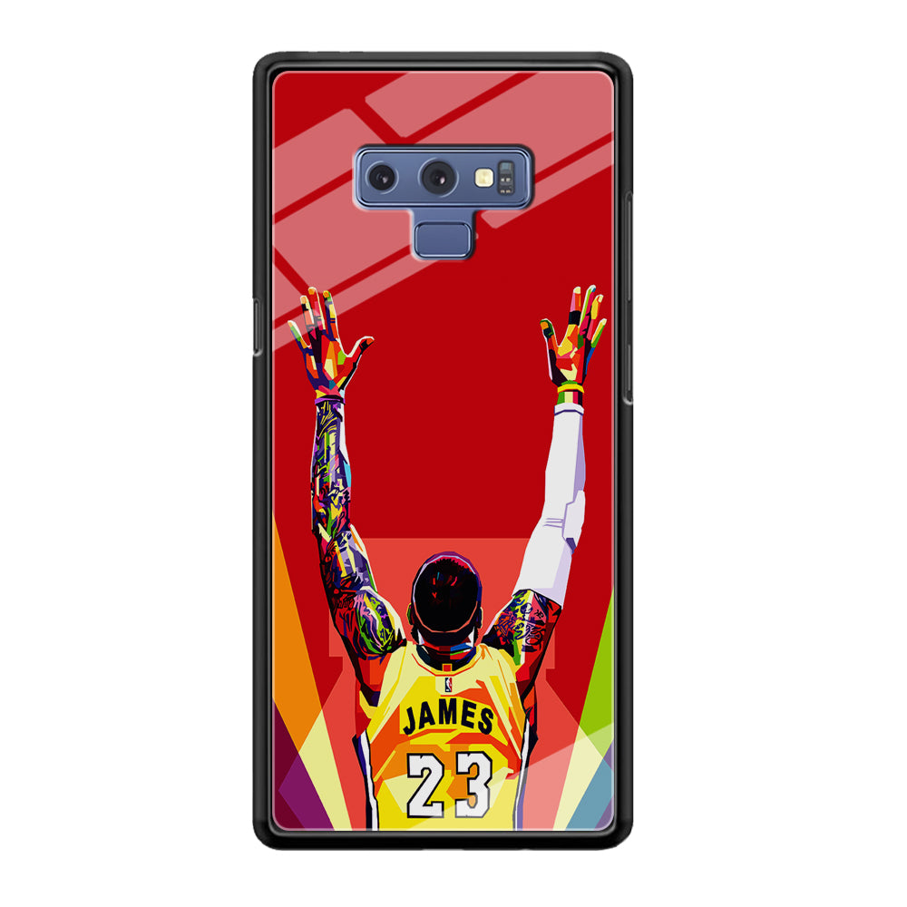 Lebron James Colorful Pop Art Samsung Galaxy Note 9 Case