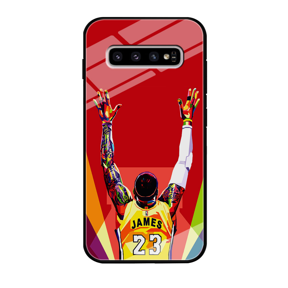 Lebron James Colorful Pop Art Samsung Galaxy S10 Plus Case