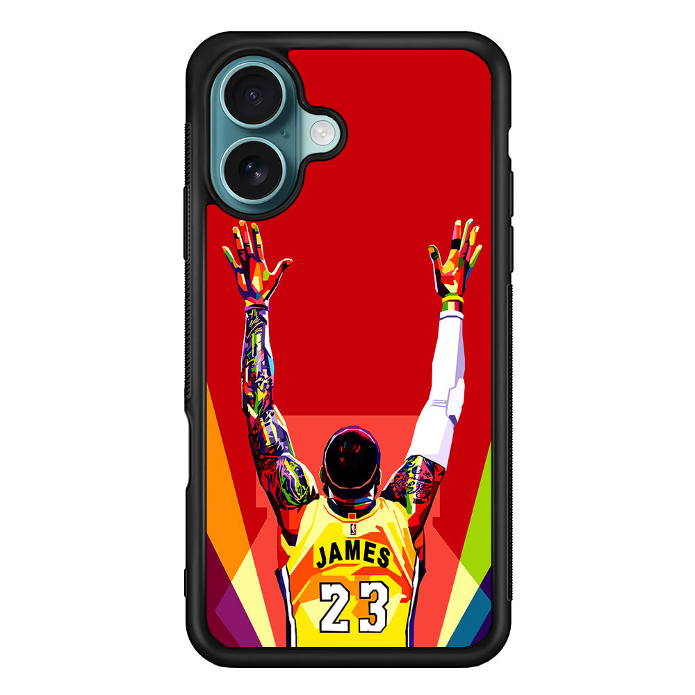 Lebron James Colorful Pop Art iPhone 16 Plus Case - Altracase