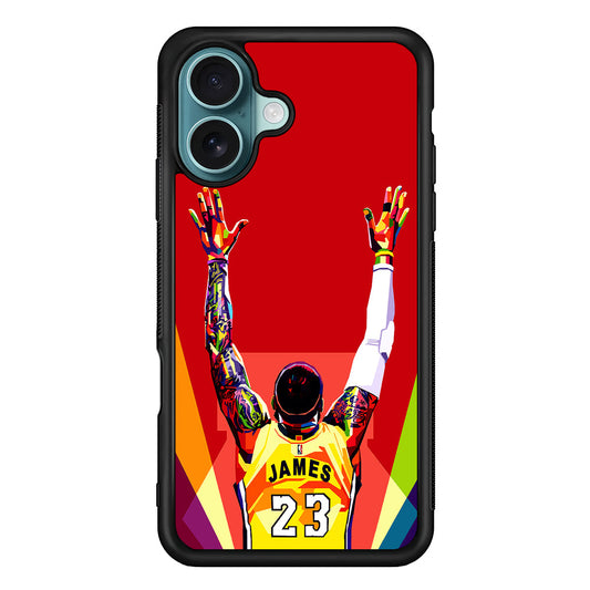 Lebron James Colorful Pop Art iPhone 16 Plus Case - Altracase